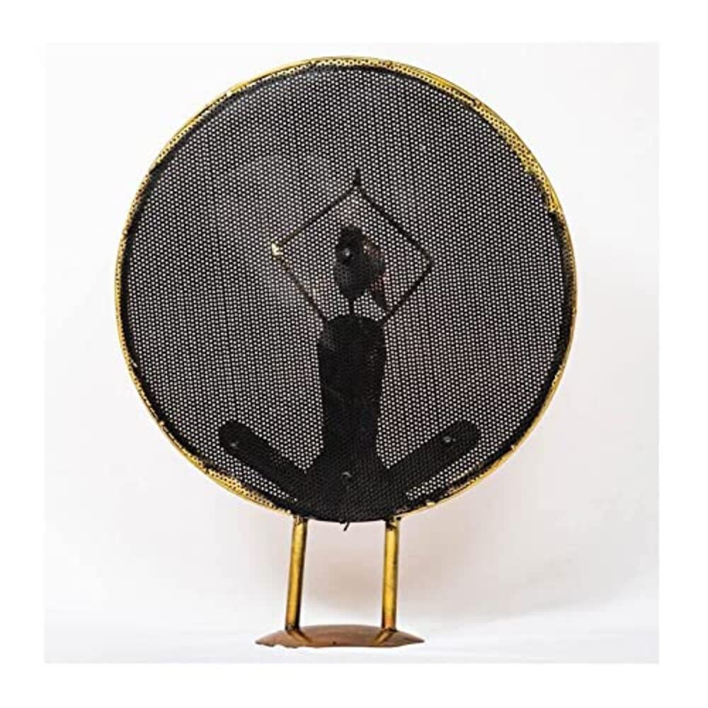 Metal Table Decor of a Lady in a Yoga position HANDS ABOVE HEAD