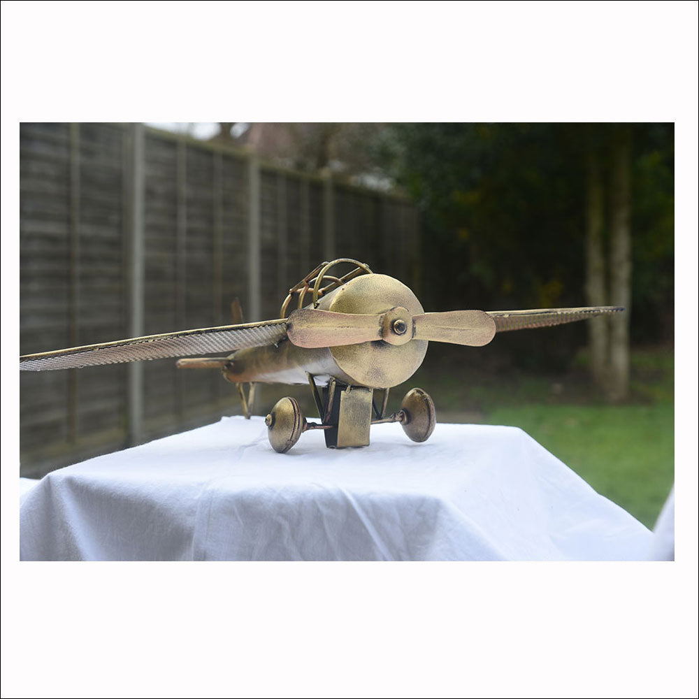 Aeroplane Metal Table Decor