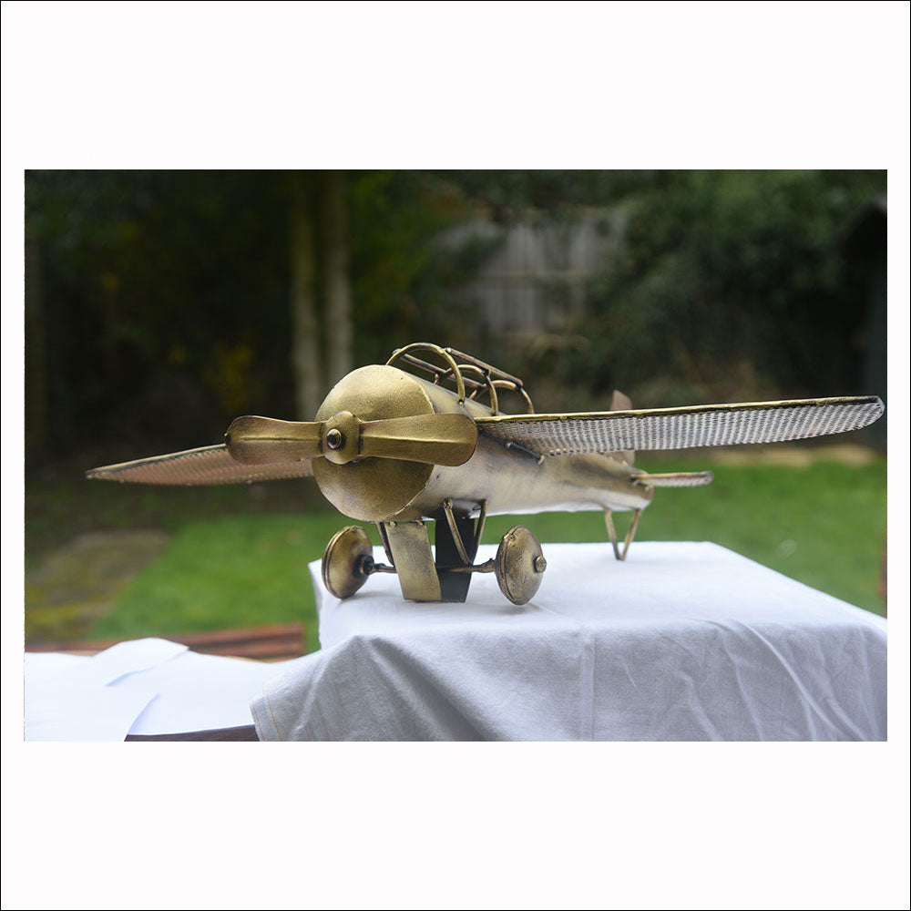 Aeroplane Metal Table Decor