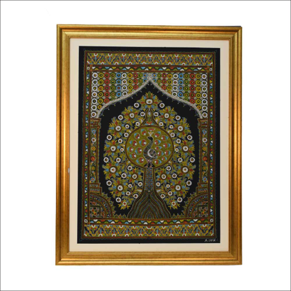 Beautiful Rogan Art Free Hand Design By Abdul Gafur
