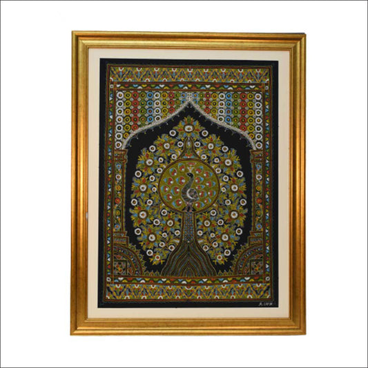 Beautiful Rogan Art Free Hand Design By Abdul Gafur