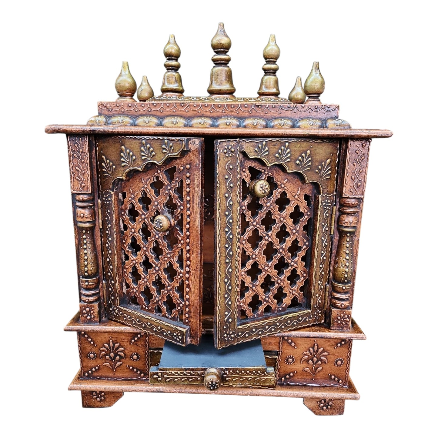 Mango Wood Temple With Door