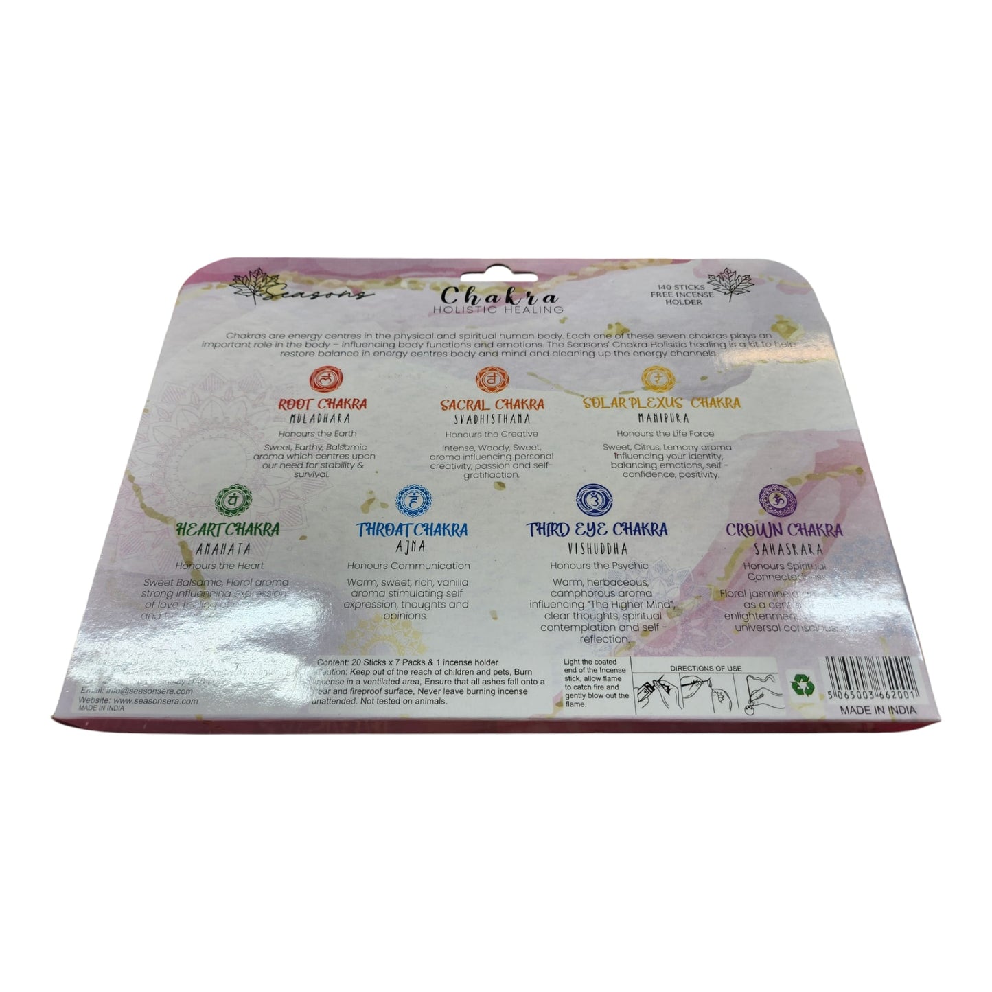 7 Chakra Incense Sticks