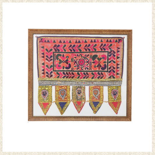 Vintage Toran in frame made by 16 years old
