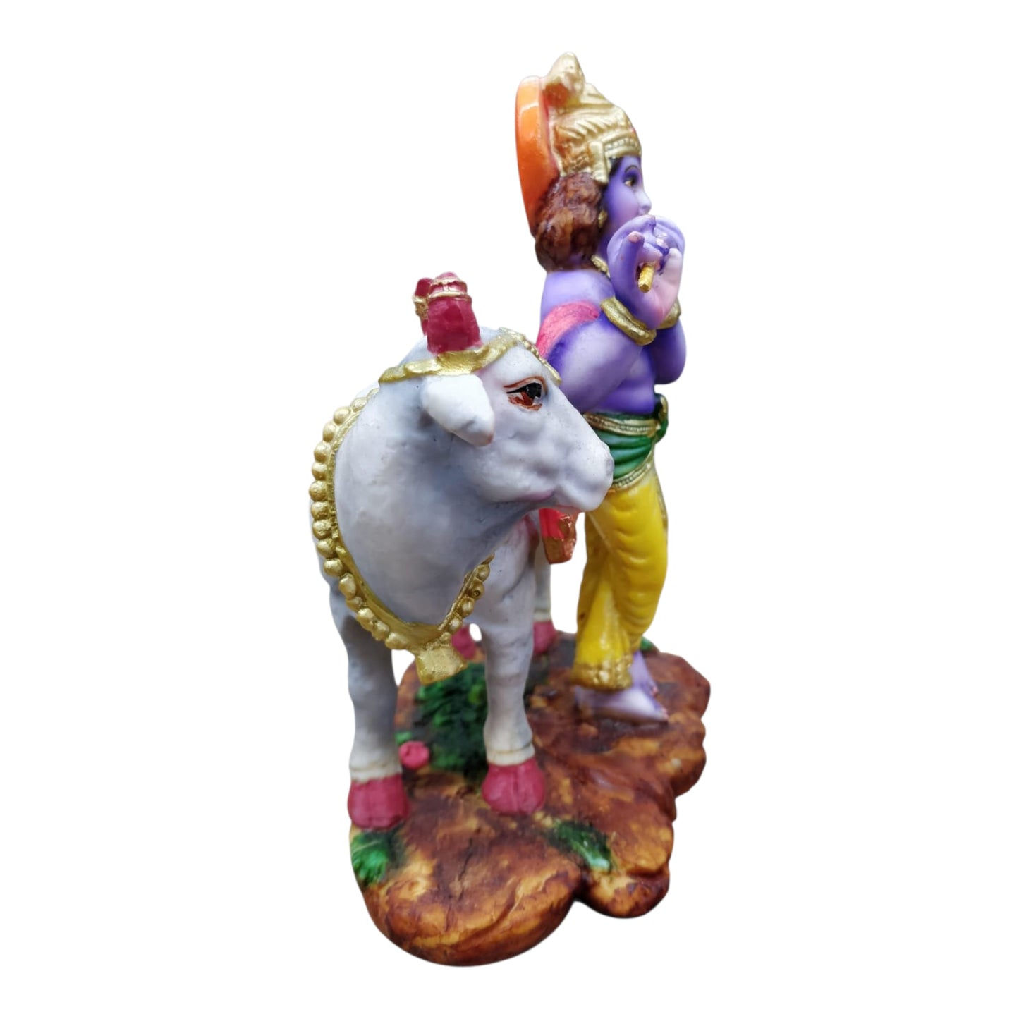 Krishna Coloured with Cow