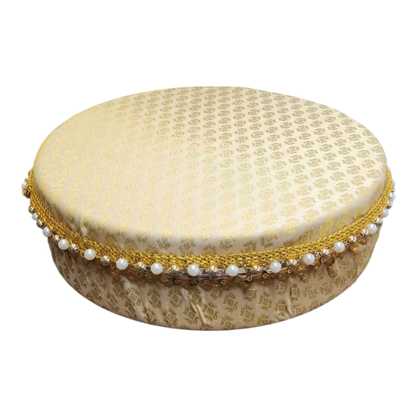 Decorated Stainless Steel Papad Dabba/Decorative Box/Dabba/Indian Wedding Gift Box/Dry Fruit Box Decorated Container Handmade Box