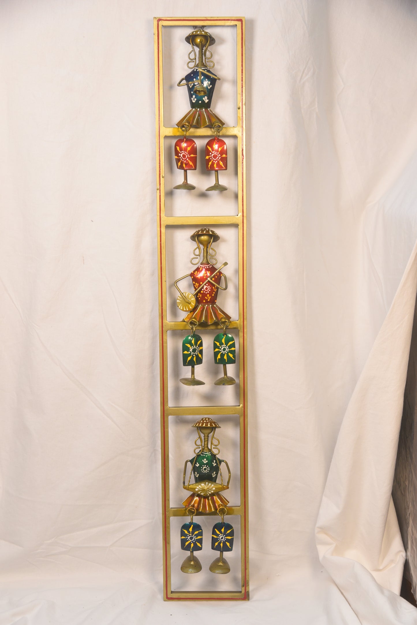 Wall Art of 3 Musicians Perched on a Ledge