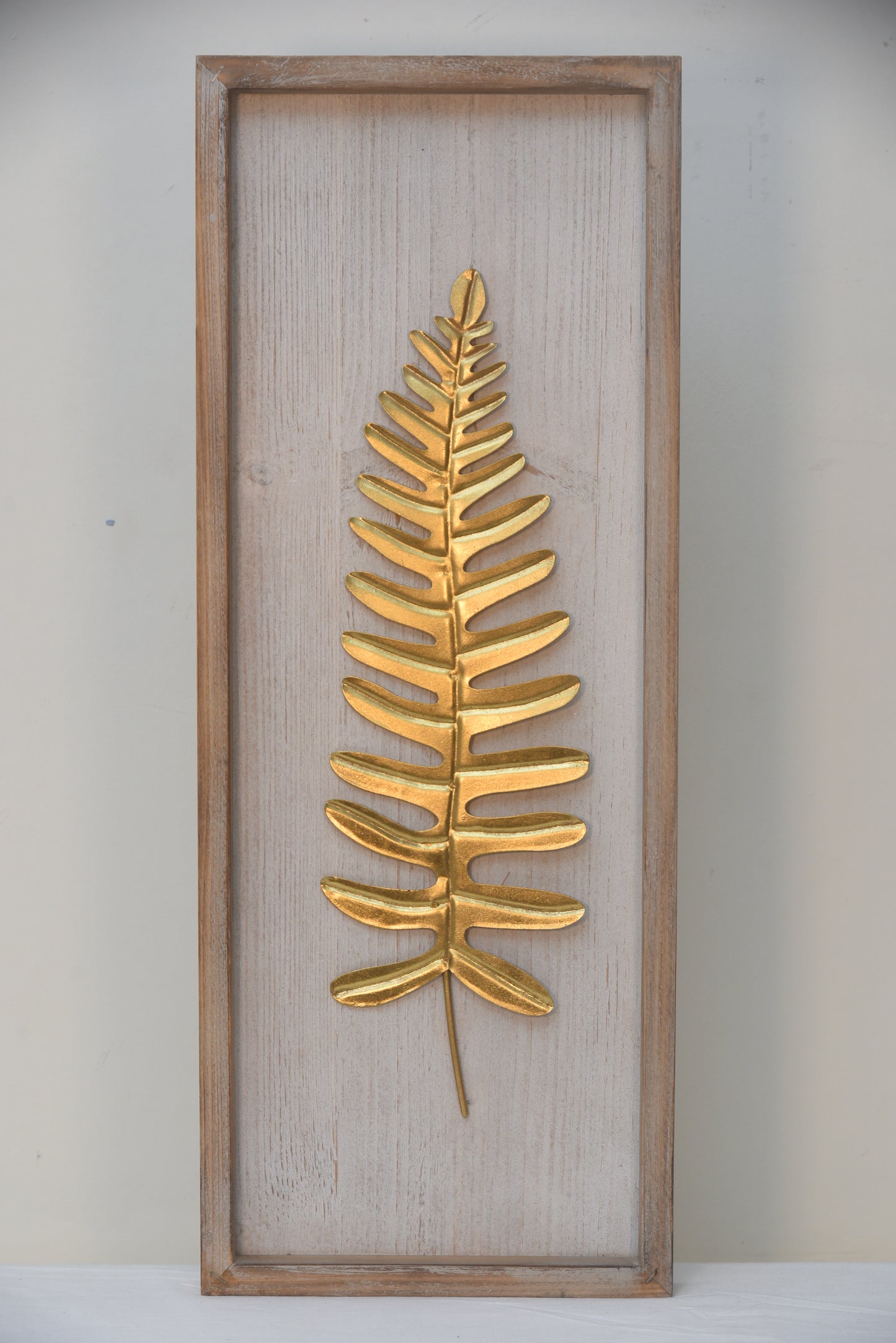 Gold Feather Leaf Wall Decor