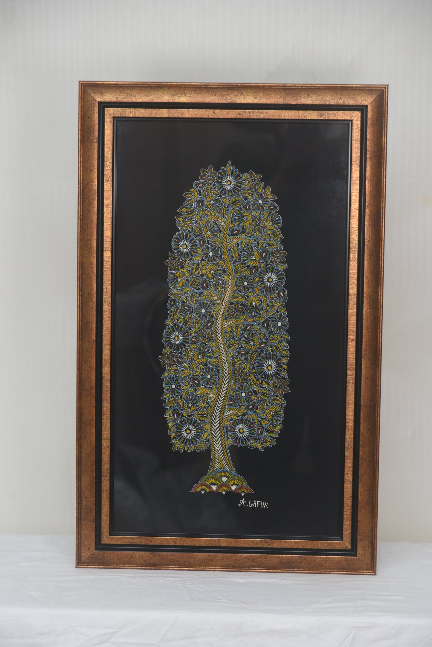 Rogan Art-Tree of life made by Abdul Gafur
