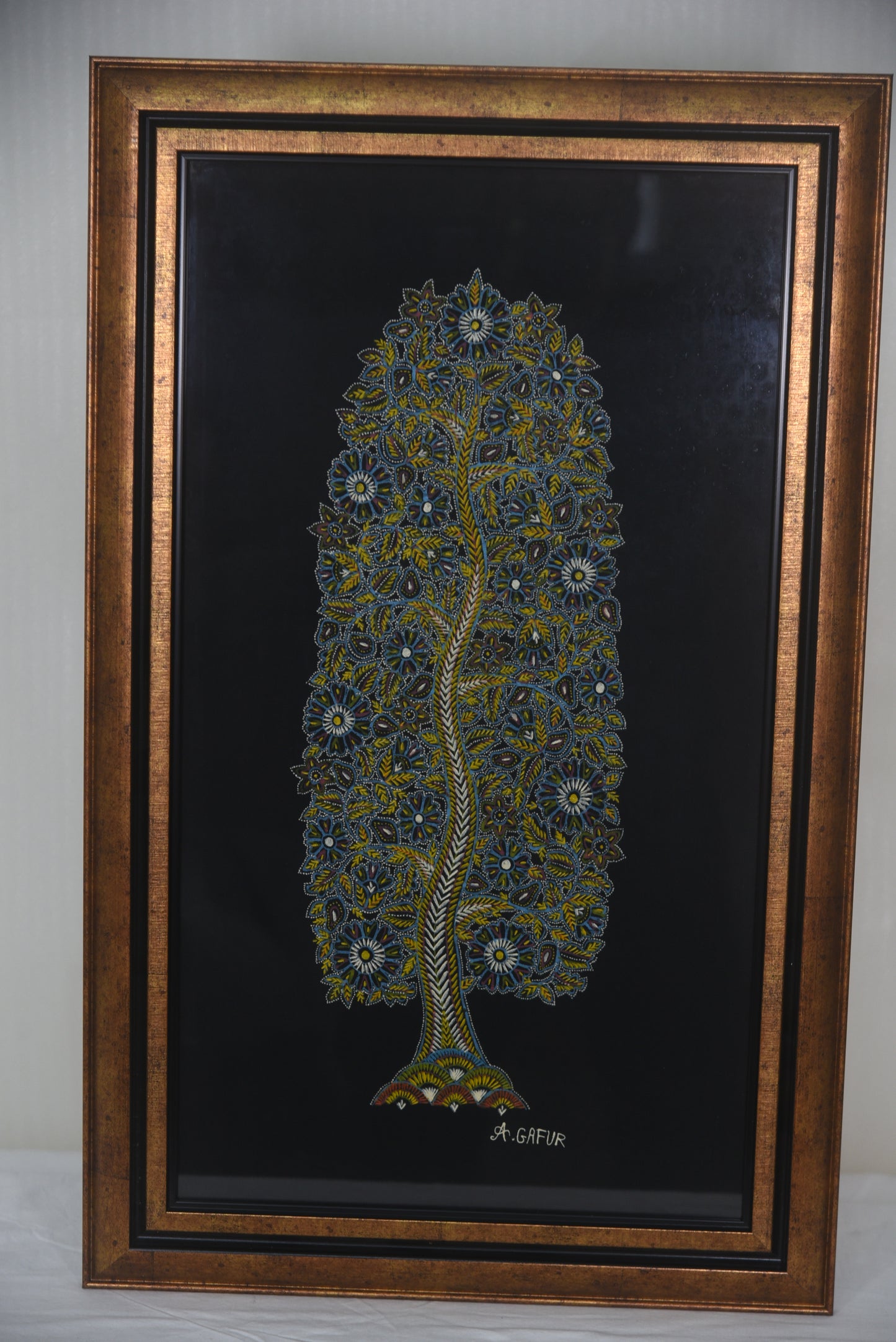 Rogan Art-Tree of life made by Abdul Gafur