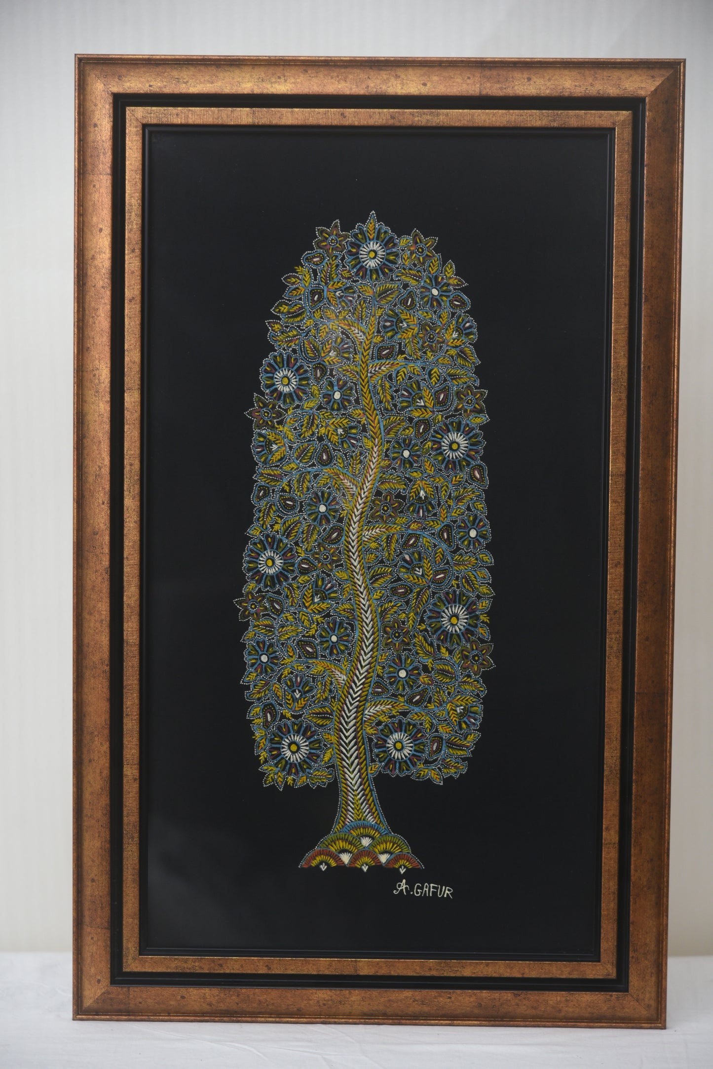 Rogan Art-Tree of life made by Abdul Gafur