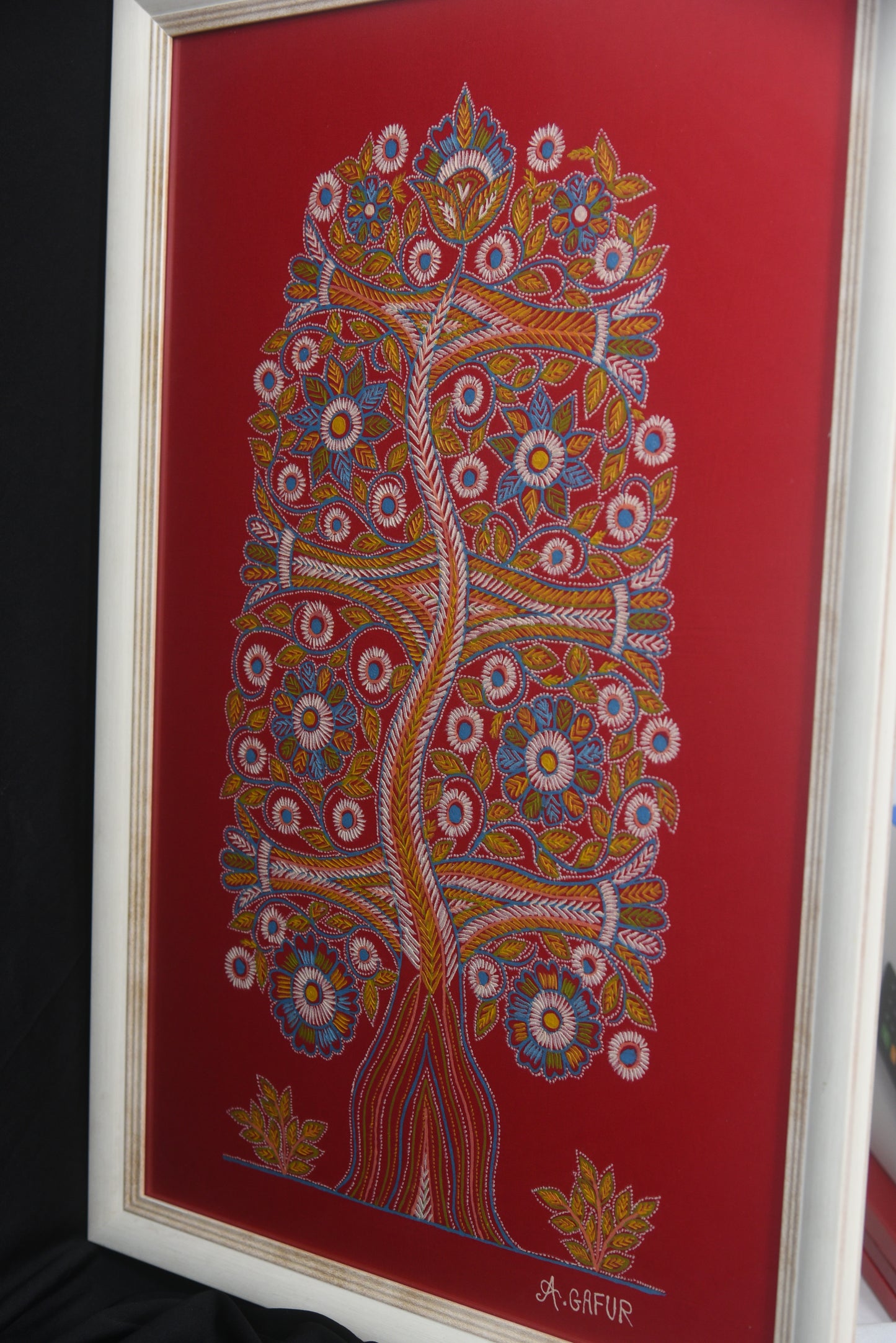 Rogan Art-Tree of Life Painting made by Abdul Gafur