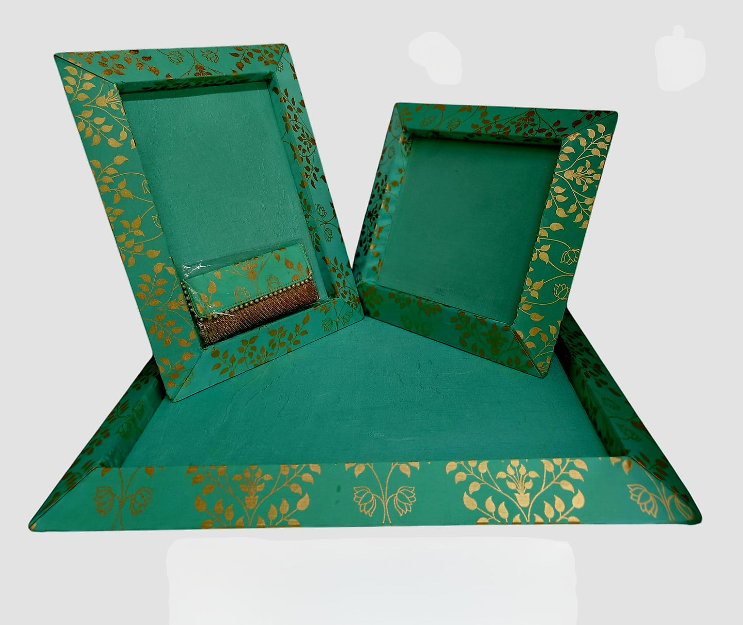 Green and Gold Trays