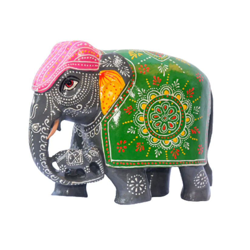 Elephant Hand Painted in Multi colours