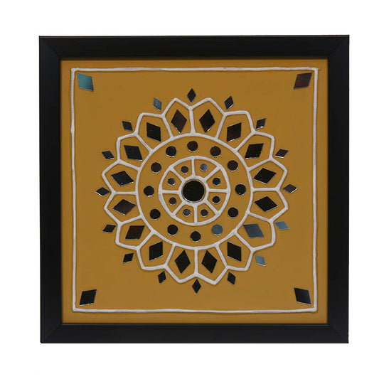 Lippan Art Wall Frame with Mud Design