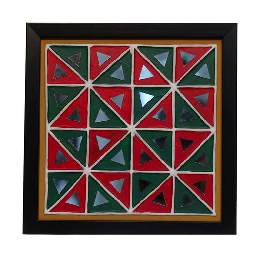 Lippan Art Wall Frame with Mud Design