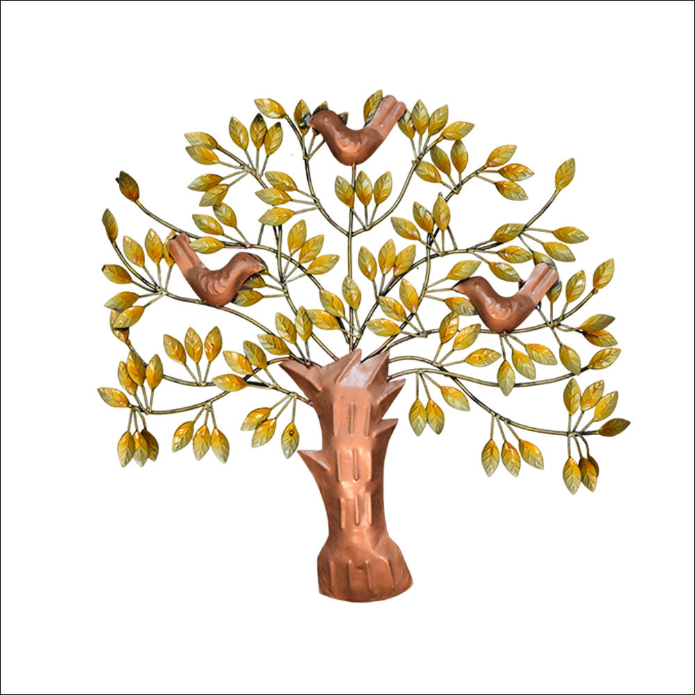 Metal Tree with Birds Wall Frame