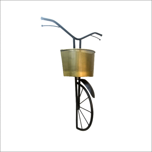 Iron Magazine and Paper Holder Bicycle Basket wall Art