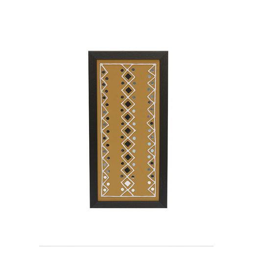 Lippan Art Wall Frame with Kris-cross design