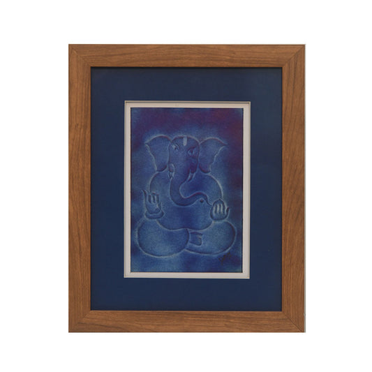 Lord Ganesha Nail Art Framed