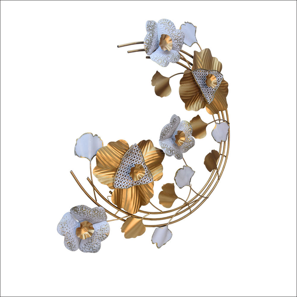 Moon Shaped Flower Wall Art
