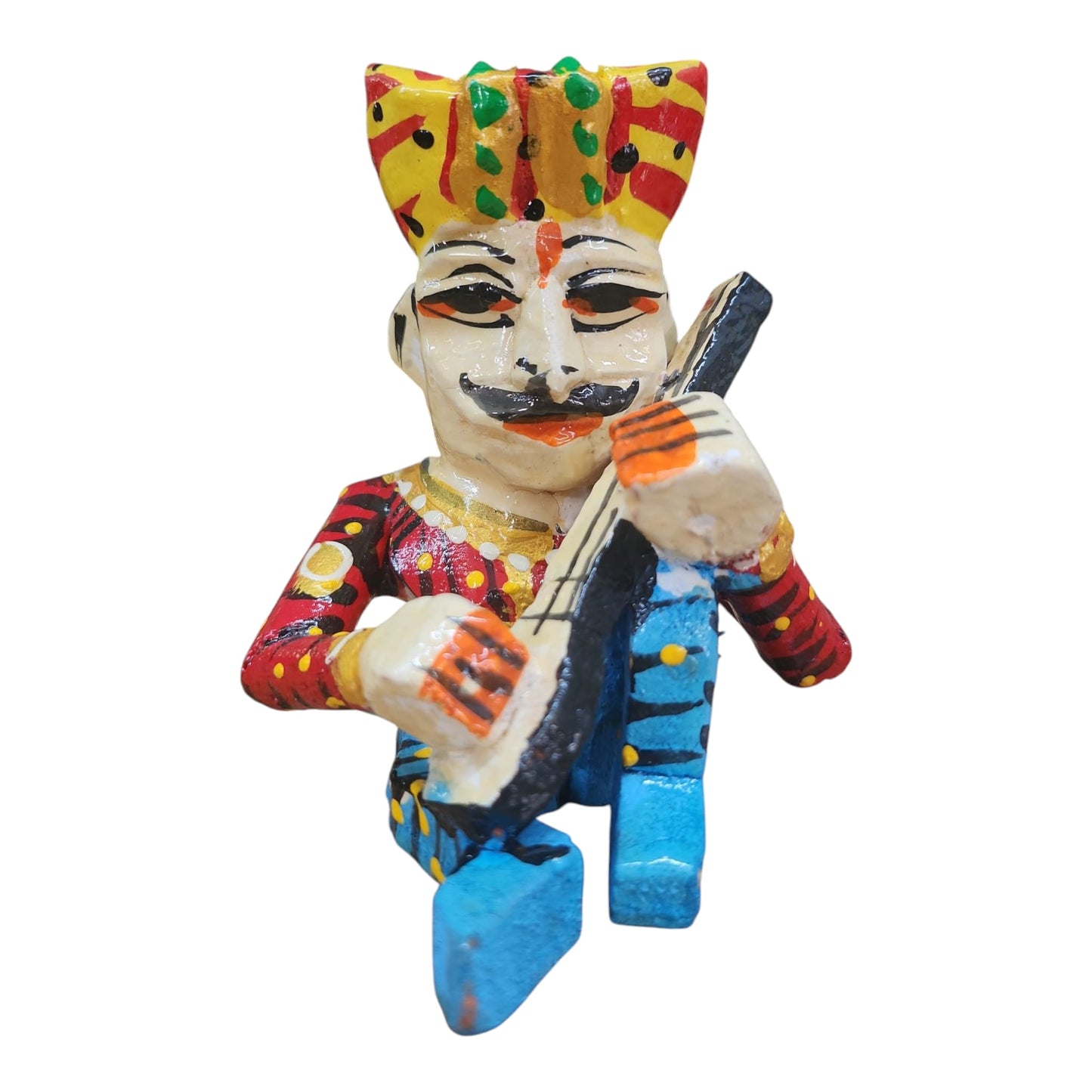 Rajasthani Wood Carved Musicians Small