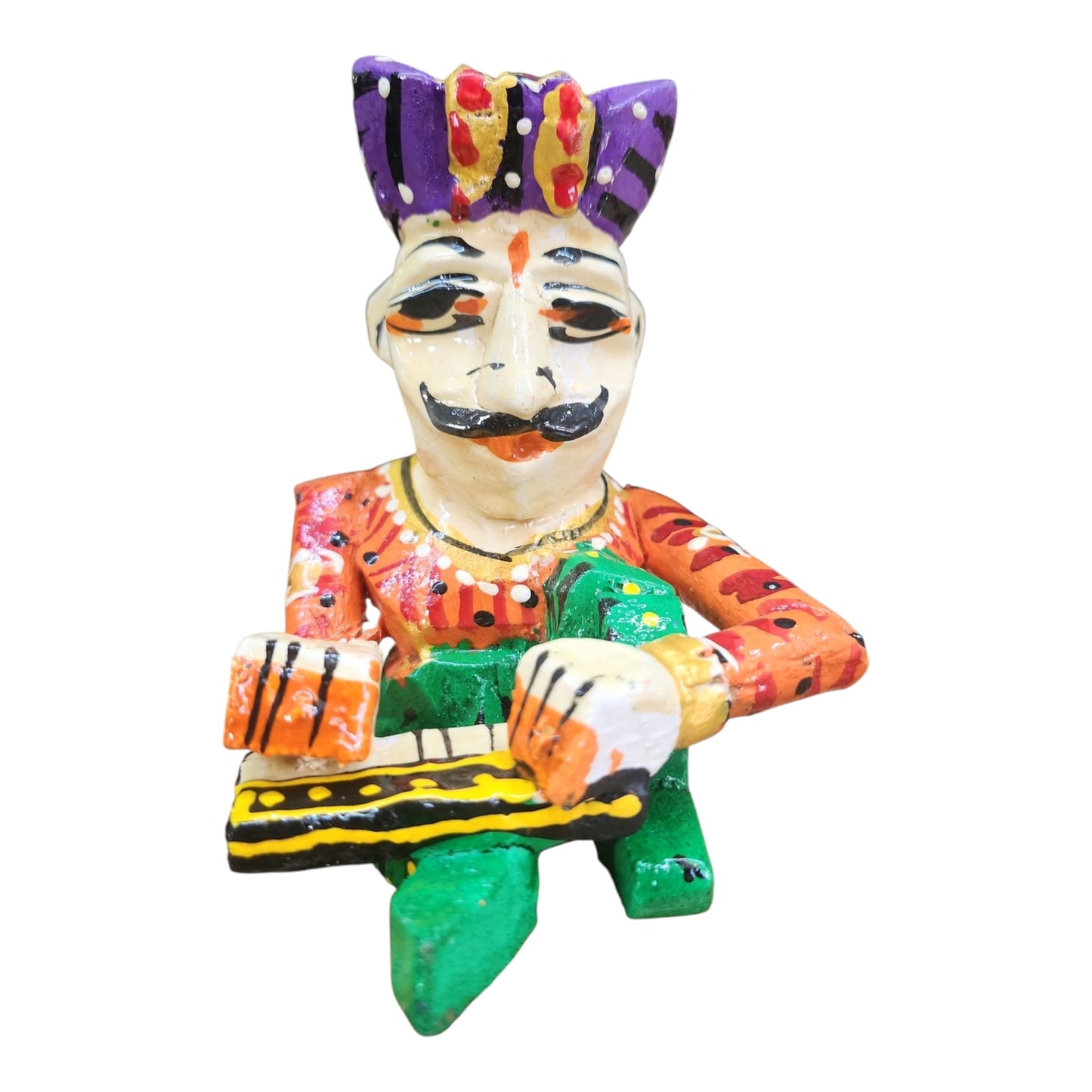 Rajasthani Wood Carved Musicians Small