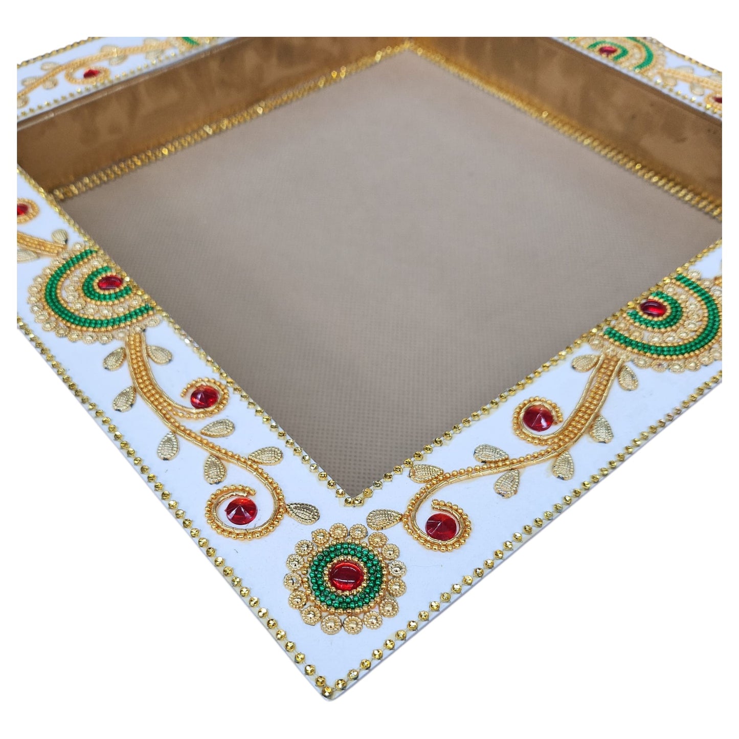 Decorated Wedding Square Tray