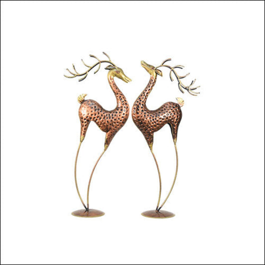 Metal Iron Painted standing Deer