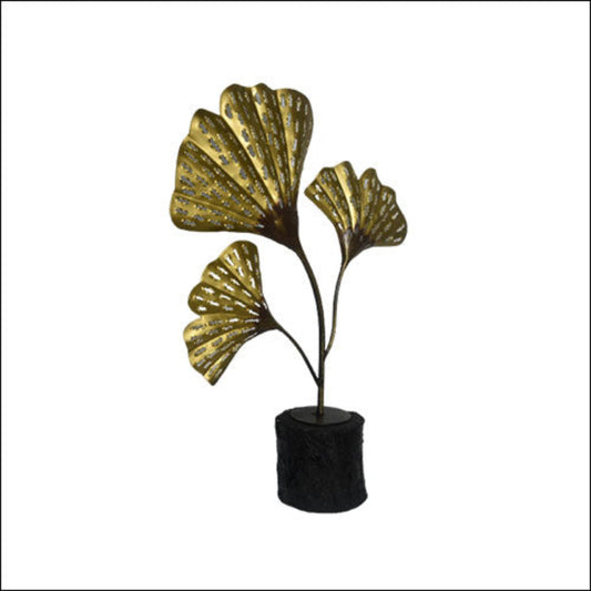 Gold Metal leaves Table Decor