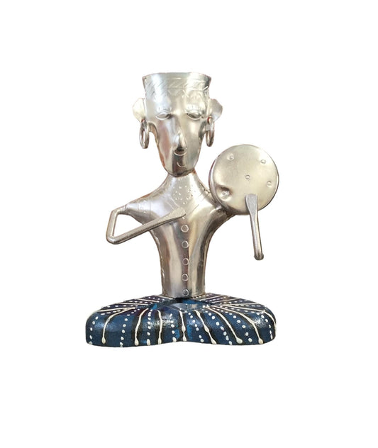 Classic Silver colour Tribal Musician