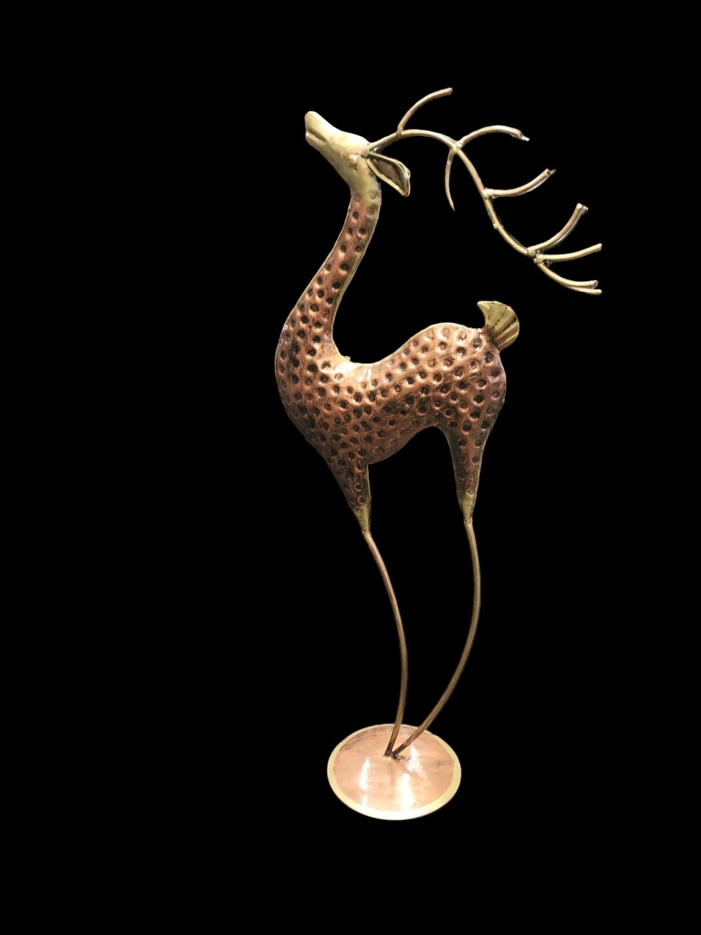 Metal Iron Painted standing Deer