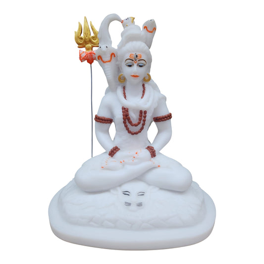 White Lord Shiva Statue