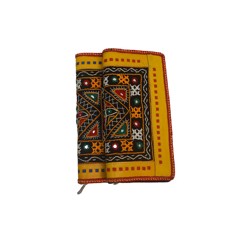 Leather Abla Wallet with Zip