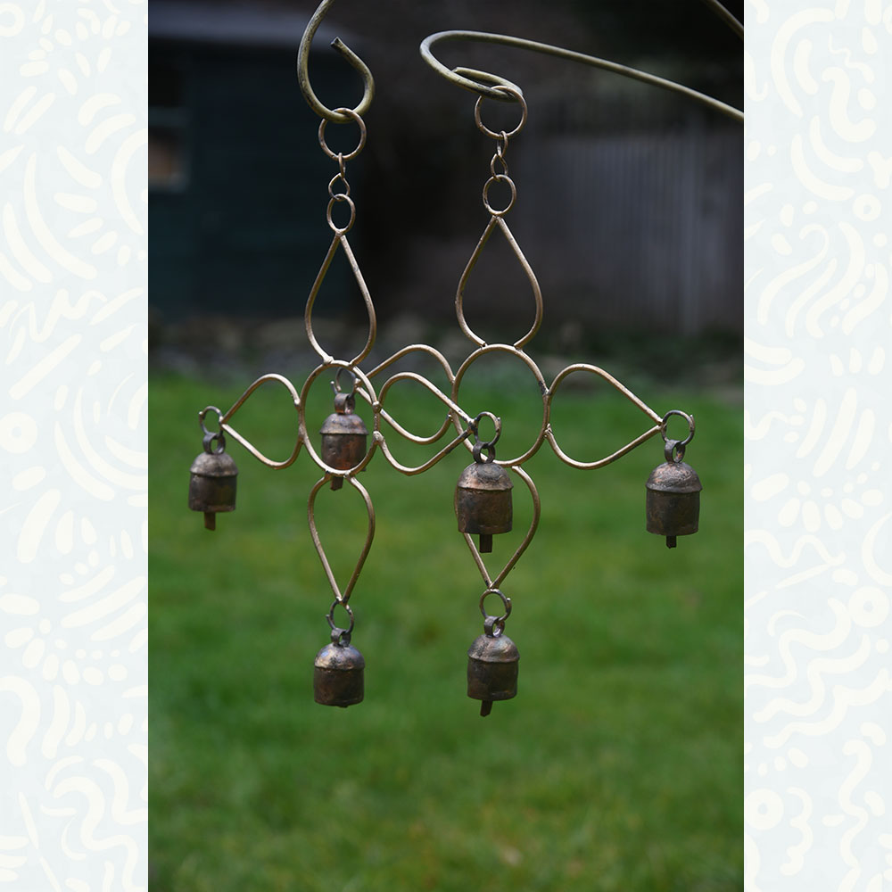 Bell Art Flower Windchime