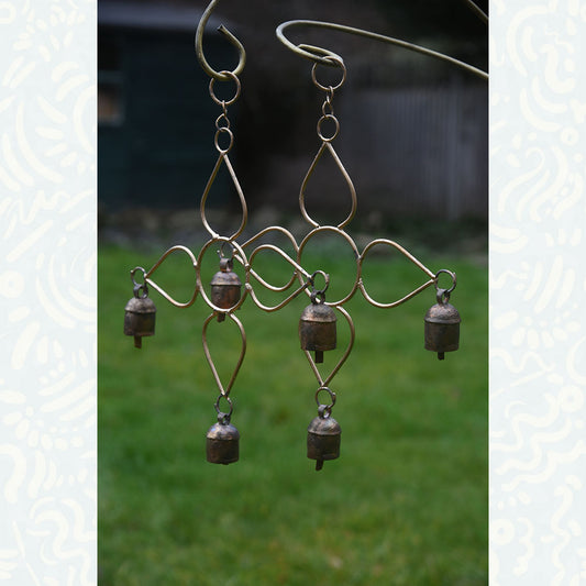Bell Art Flower Windchime