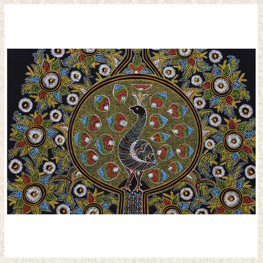 Beautiful Rogan Art Free Hand Design By Abdul Gafur