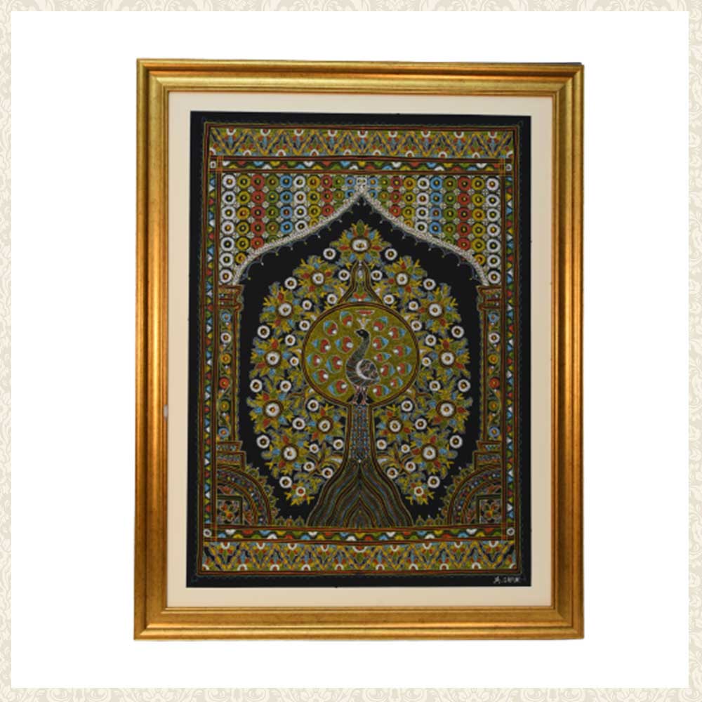Beautiful Rogan Art Free Hand Design By Abdul Gafur
