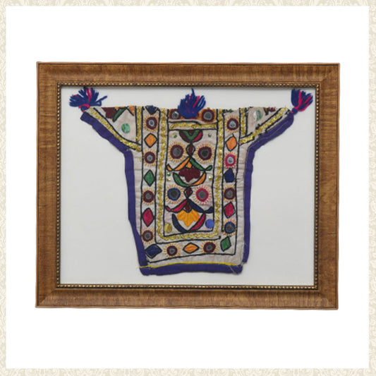 Vintage coin collection bag in frame