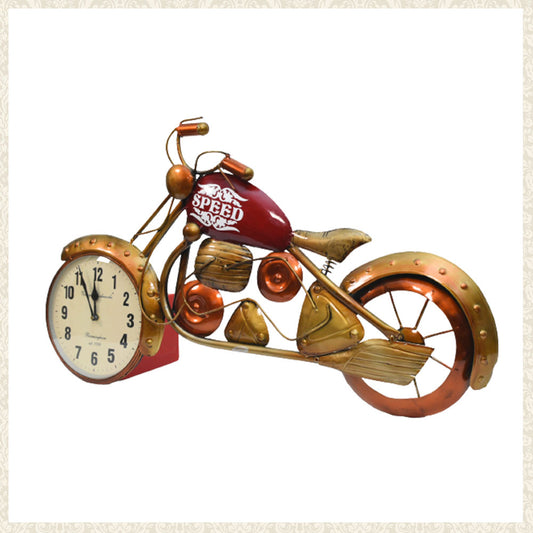Metal Motorbike Clock wall Decor