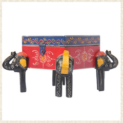 Elephant Stand with Box in the centre with closing catch