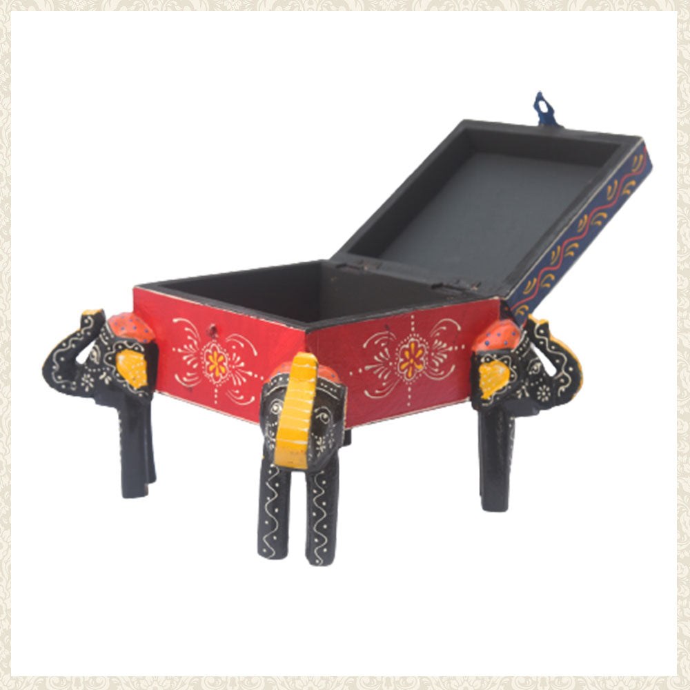 Elephant Stand with Box in the centre with closing catch