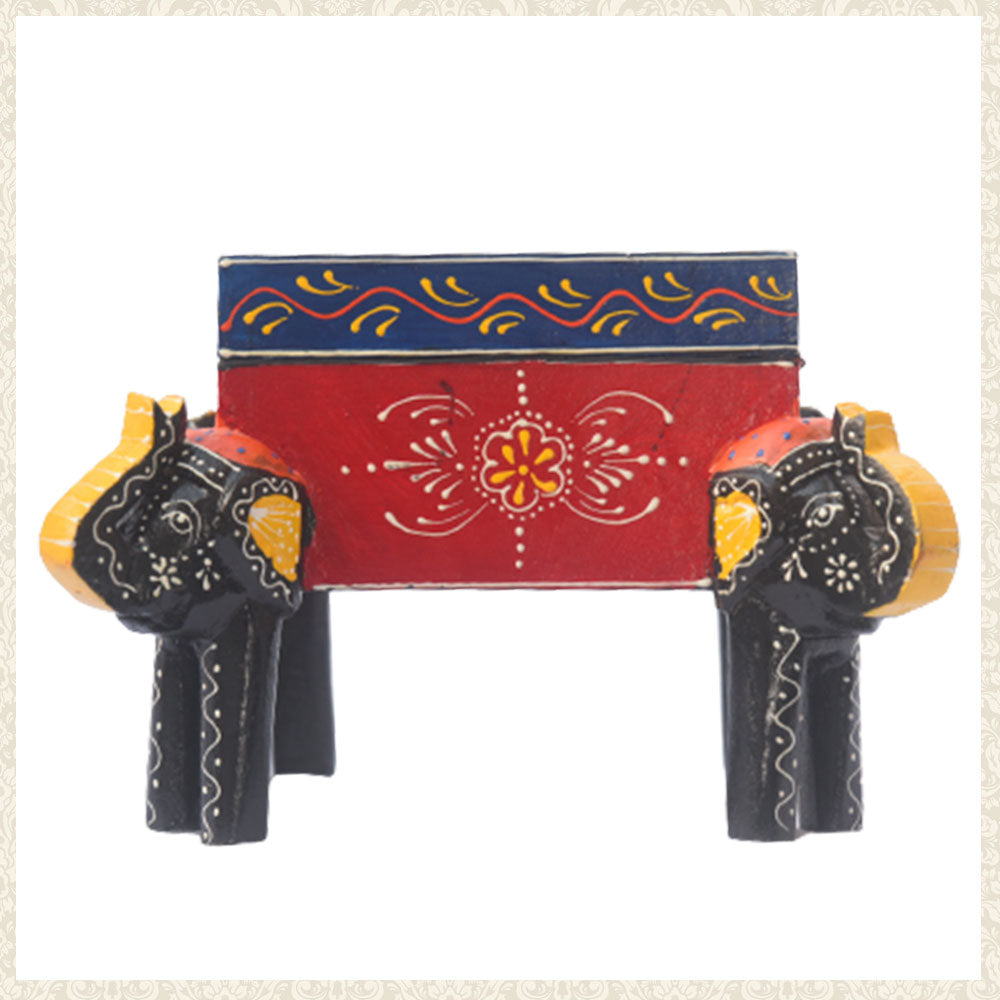 Elephant Stand with Box in the centre with closing catch
