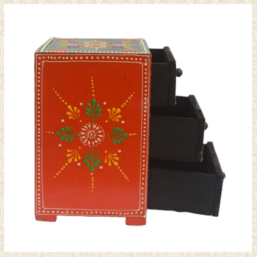 Wooden storage box 3 drawer