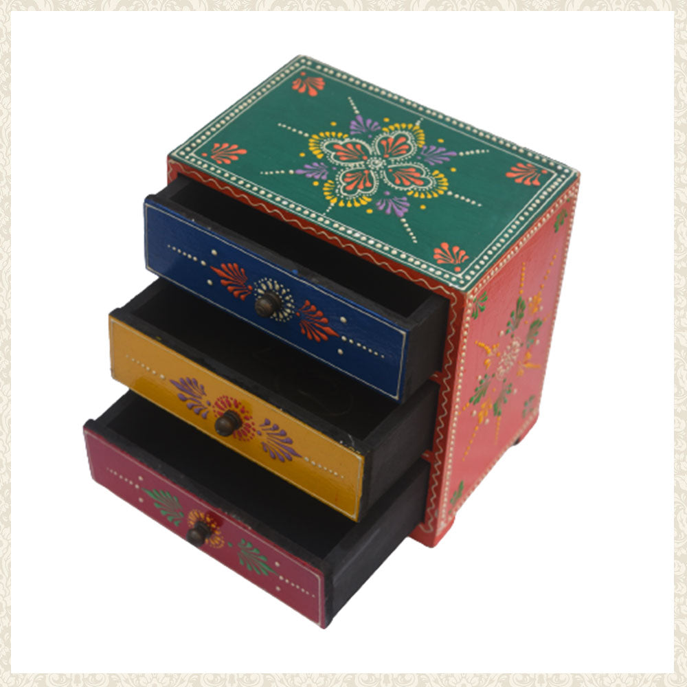 Wooden storage box 3 drawer