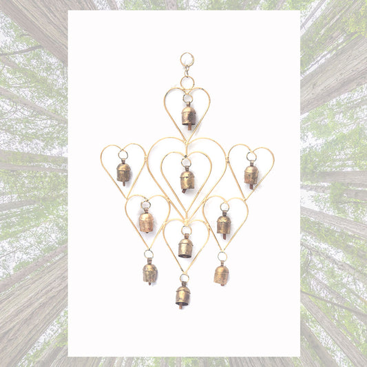 Heart shaped Bell Art Chime