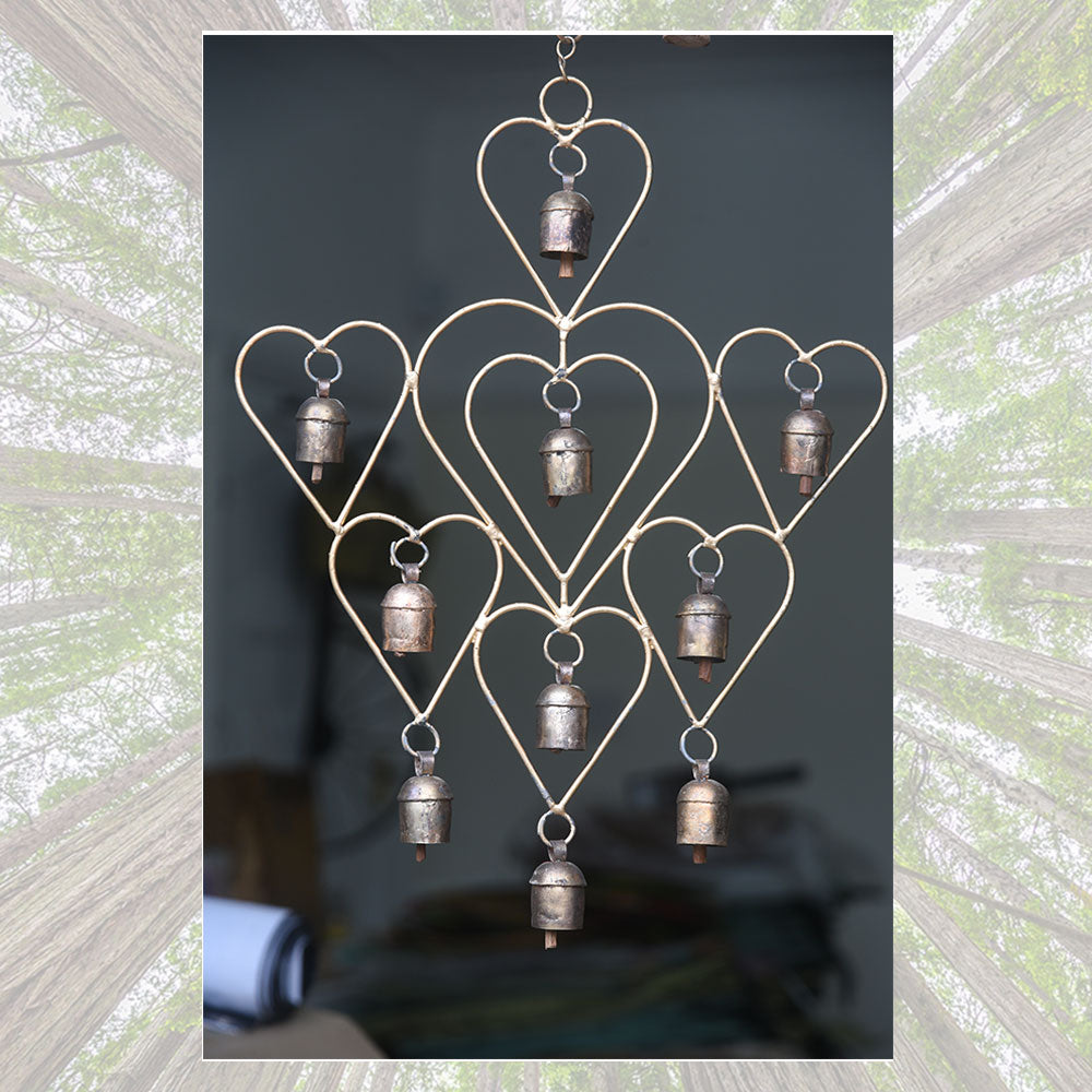 Heart shaped Bell Art Chime