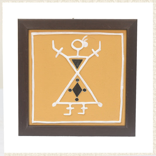 Lippan Art Wall Frame - Lady Standing with Cut Mirrors