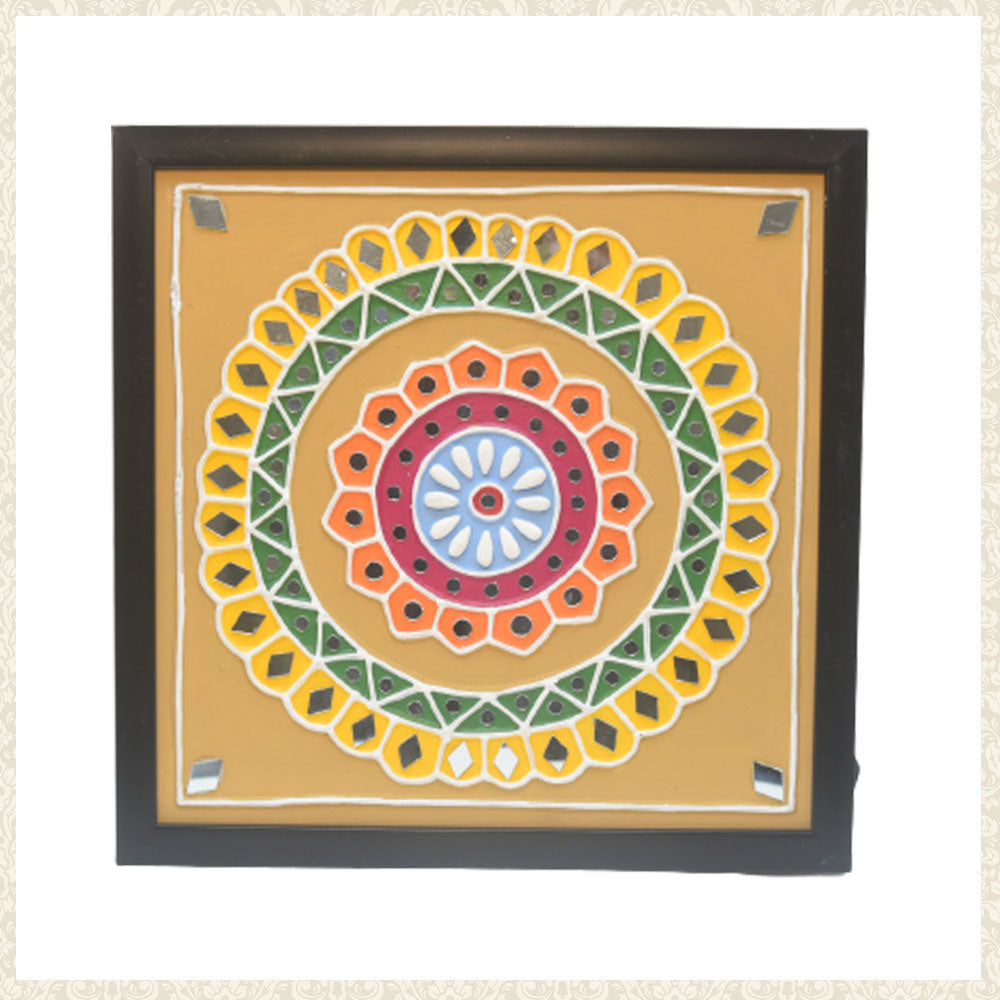 Multicoloured Lippan Art Wall Decor