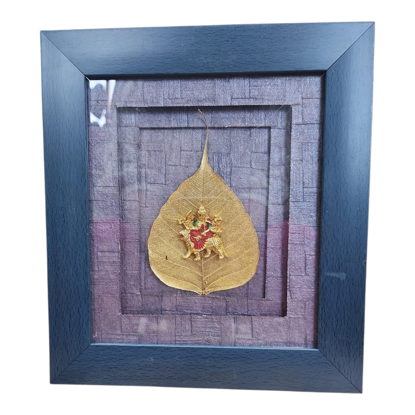 Ambe Maa Gold Leaf Frame